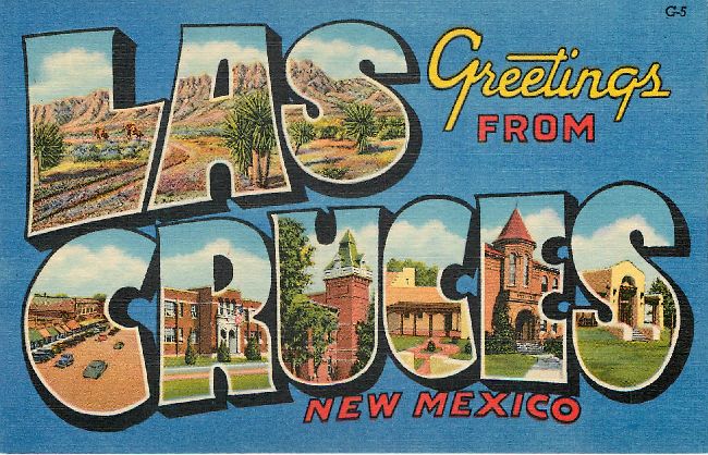Greetings from Las Cruces, New Mexico Large Letter Postcard